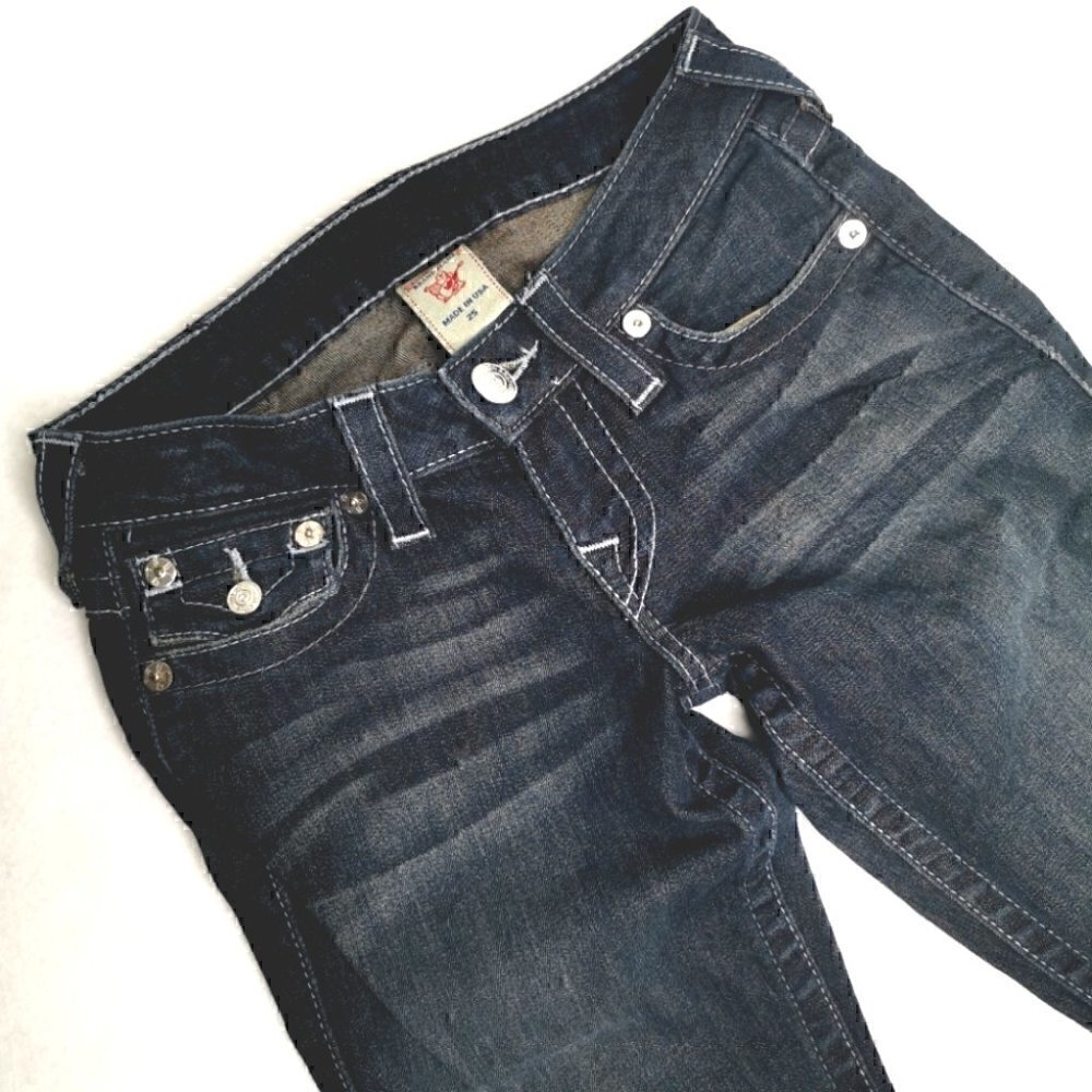True Religion Women's 25 Distressed USA Stretch Flexible Cotton WLH599X54 Jeans - Picture 3 of 16